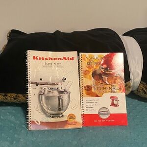 KitchenAid Stand Mixer Recipe Book Set - White and Red Covers